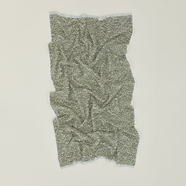 SPACE DYE TERRY TOWELS - OLIVE - Washcloth - Olive by Hawkins New York
