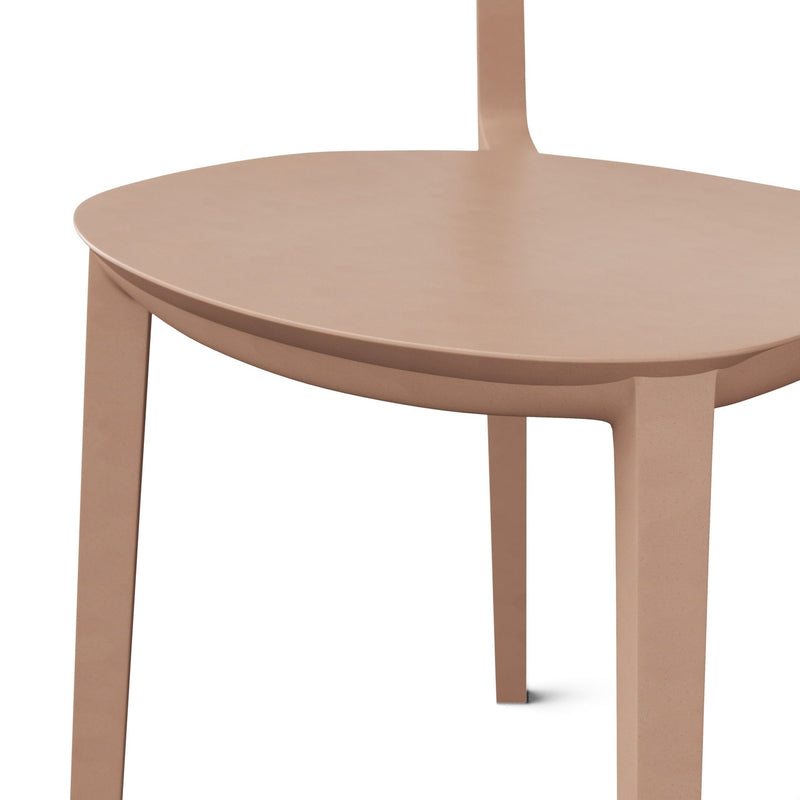 Spencer Eco - Friendly Outdoor Stacking Chair - Set of 4 - Urbia Chairs - Beige - HORNE