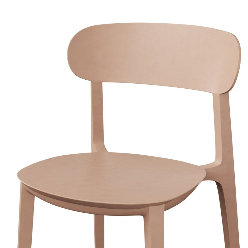 Spencer Eco - Friendly Outdoor Stacking Chair - Set of 4 - Urbia Chairs - Beige - HORNE
