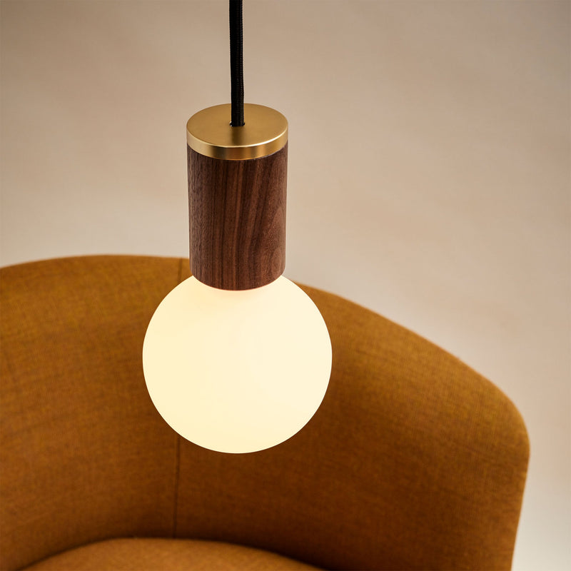 Sphere III Pendant Light - Tala Single Pendants - Walnut - HORNE