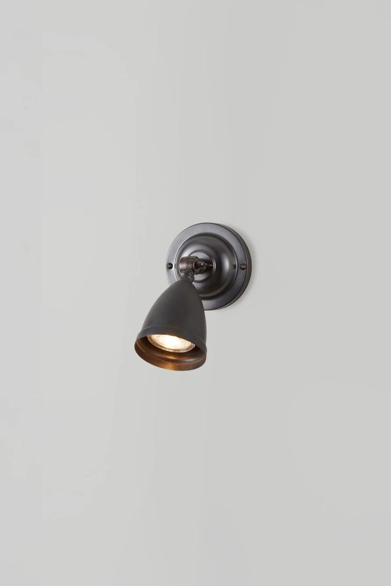 Spotlight GU10 with Shade - Original BTC Wall Sconces - Weathered Bronze - HORNE