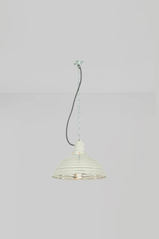 Spun Ripple with Suspension Lampholder - Davey Lighting Pendants - Polished Aluminium - HORNE