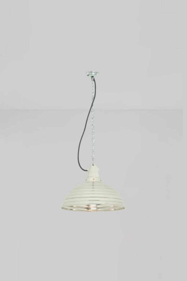 Spun Ripple with Suspension Lampholder - Davey Lighting Pendants - Polished Aluminium - HORNE