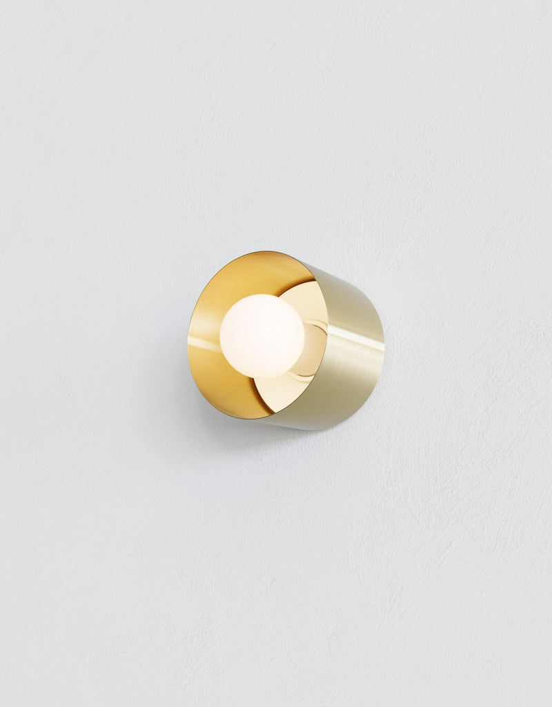 Spun Sconce - Ladies & Gentlemen Lighting - Brushed Brass - HORNE