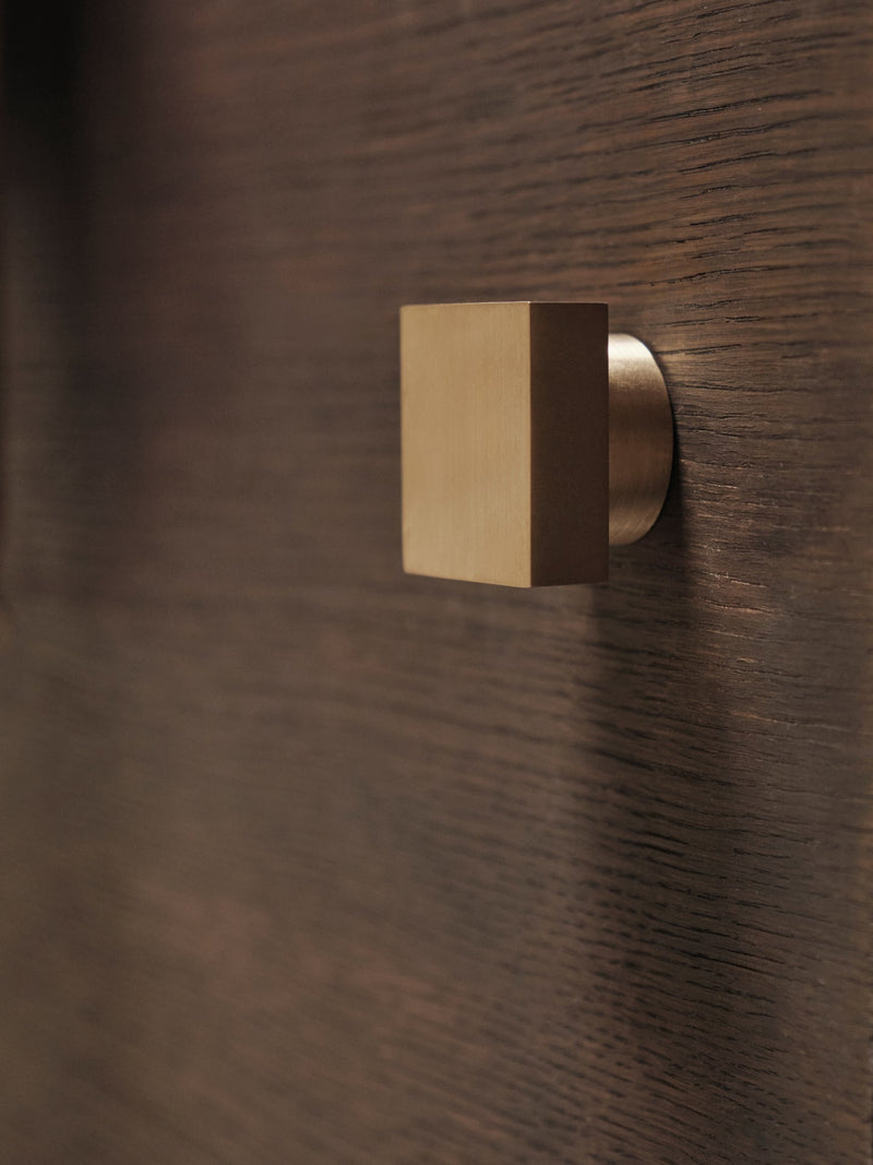 Square Hook - Ferm Living - Hangers & Hooks - Small - Brass - HORNE