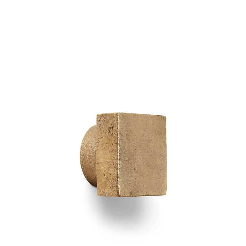 Square Hook - Ferm Living - Hangers & Hooks - Small - Brass - HORNE