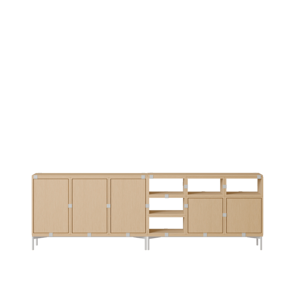 Stacked Storage System - Sideboard - Con 2 - Muuto Sideboards + Cabinets - Oak - HORNE