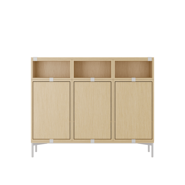 Stacked Storage System - Sideboard - Con 3 - Muuto Sideboards + Cabinets - Oak - HORNE