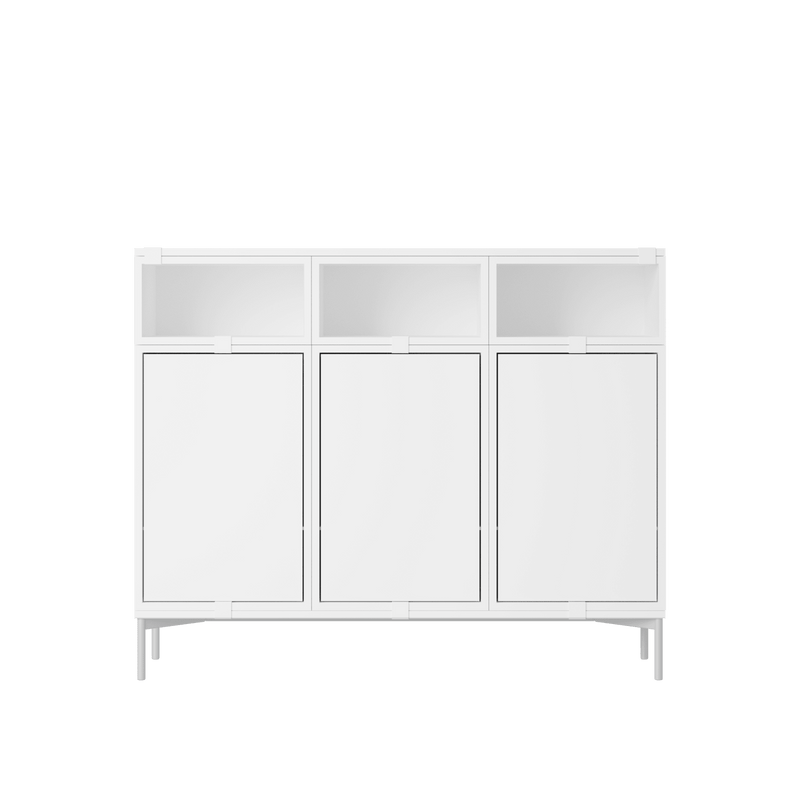 Stacked Storage System - Sideboard - Con 3 - Muuto Sideboards + Cabinets - Brown Green - HORNE