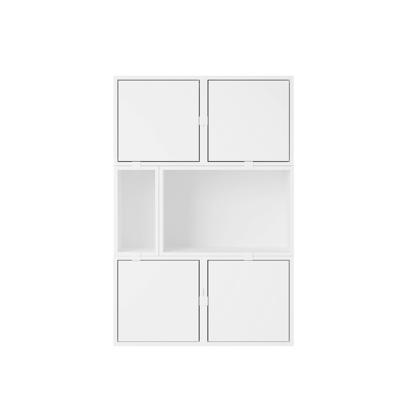 Stacked Storage System - Sideboard - Con 4 - Muuto Sideboards + Cabinets - Brown Green - HORNE