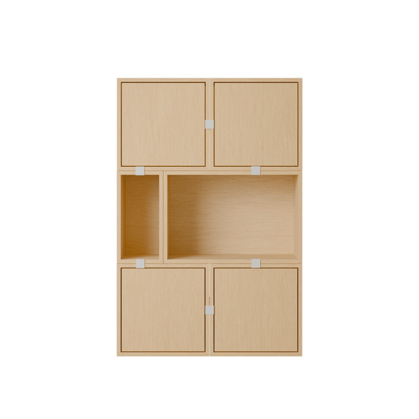 Stacked Storage System - Sideboard - Con 4 - Muuto Sideboards + Cabinets - Oak - HORNE