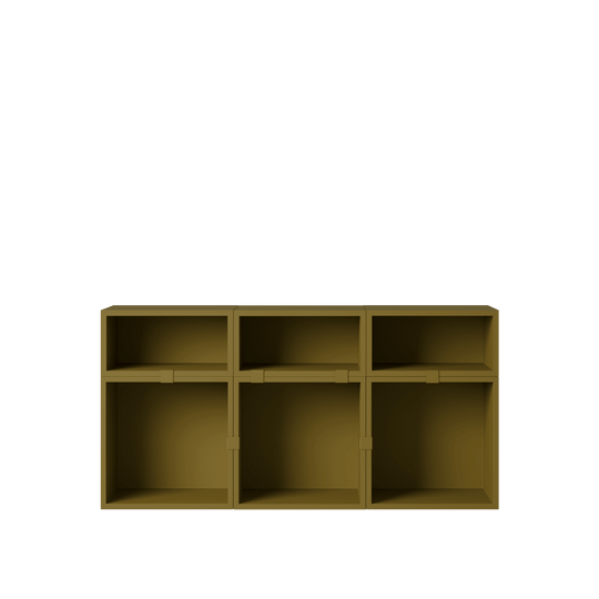Stacked Storage System - Sideboard - Con 5 - Muuto Sideboards + Cabinets - Brown Green - HORNE