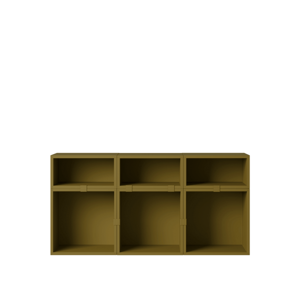 Stacked Storage System - Sideboard - Con 5 - Muuto Sideboards + Cabinets - Brown Green - HORNE
