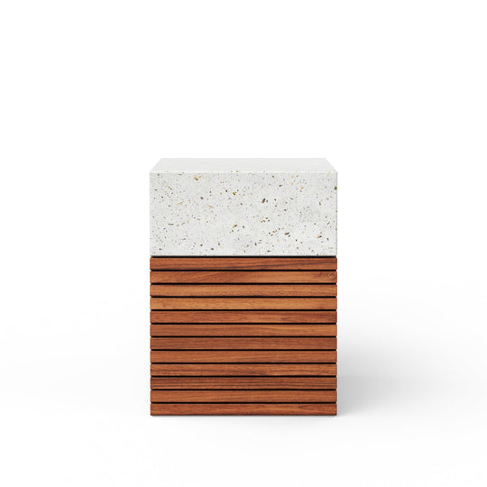Stecca Alto Stool - Urbia Stools + Benches + Ottomans - Ivory Terrazzo - HORNE