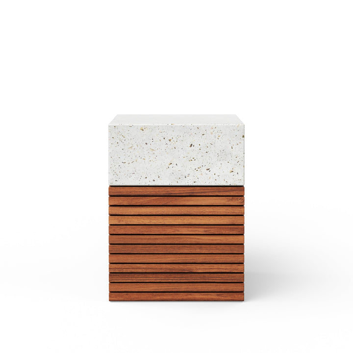 Stecca Alto Stool - Urbia Stools + Benches + Ottomans - Ivory Terrazzo - HORNE
