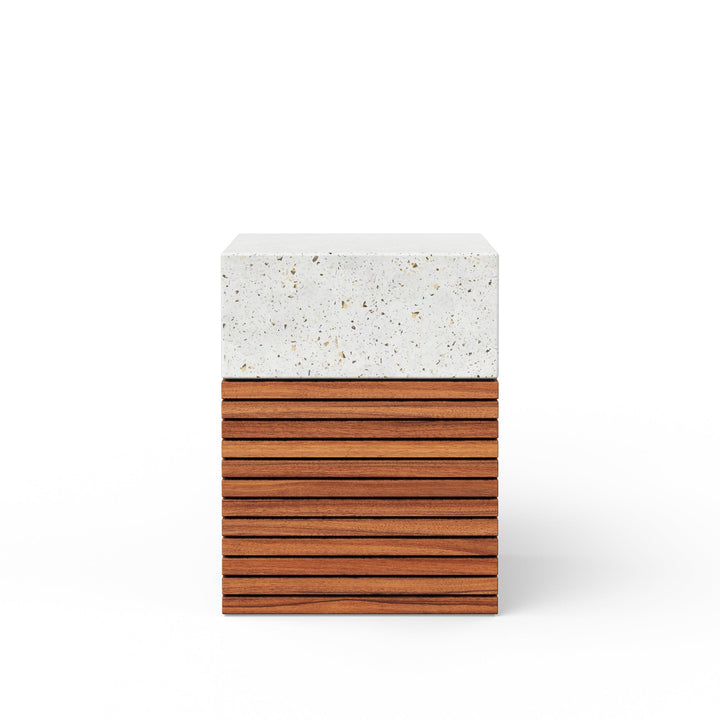 Stecca Alto Stool - Urbia Stools + Benches + Ottomans - Ivory Terrazzo - HORNE