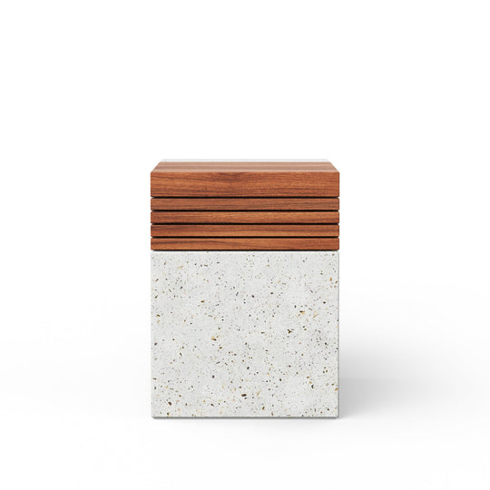 Stecca Cascata Stool - Urbia Stools + Benches + Ottomans - Ivory Terrazzo - HORNE