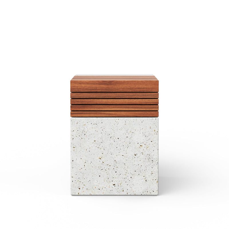 Stecca Cascata Stool - Urbia Stools + Benches + Ottomans - Dark Grey Natural - HORNE