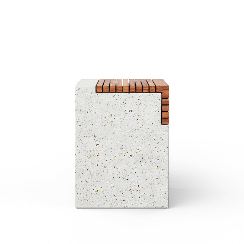 Stecca Cascata Stool - Urbia Stools + Benches + Ottomans - Dark Grey Natural - HORNE