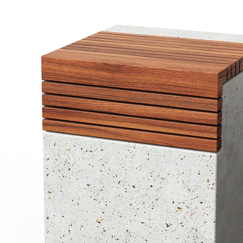 Stecca Cascata Stool - Urbia Stools + Benches + Ottomans - Dark Grey Natural - HORNE