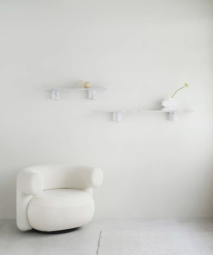Sten Shelf - Normann Copenhagen Shelving - Sten Shelf 120 cm White Marble - White Marble - HORNE