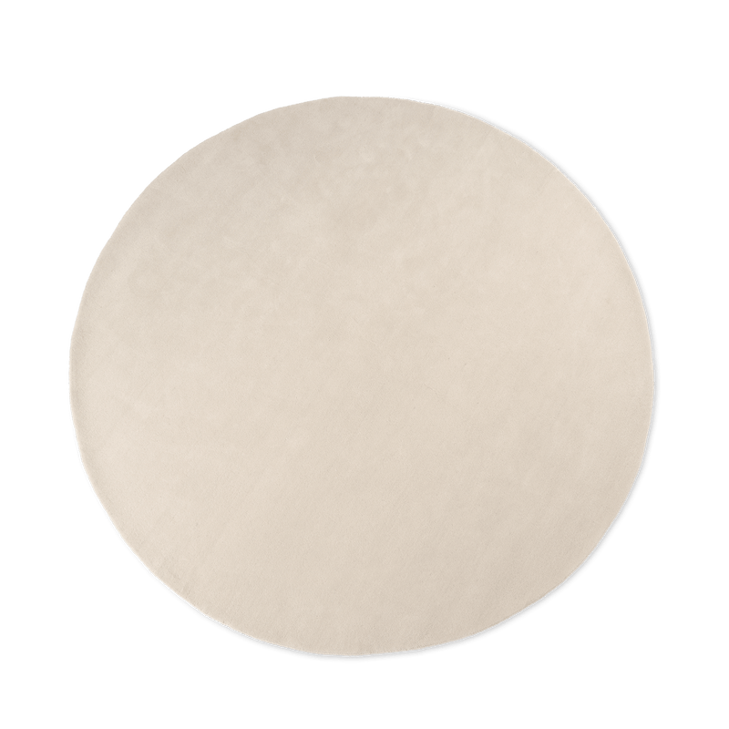 Stille Tufted Rug - Round - Ferm Living Rugs - Off - White - HORNE