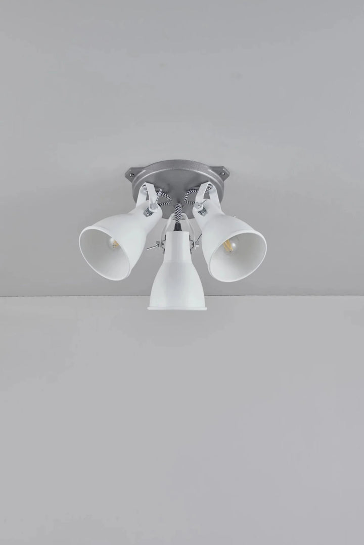 Stirrup Triple Ceiling Light - Original BTC Ceiling Lights - Black - HORNE