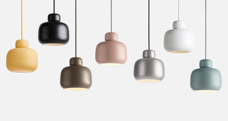 Stone Pendant - Woud - Pendants - White - HORNE