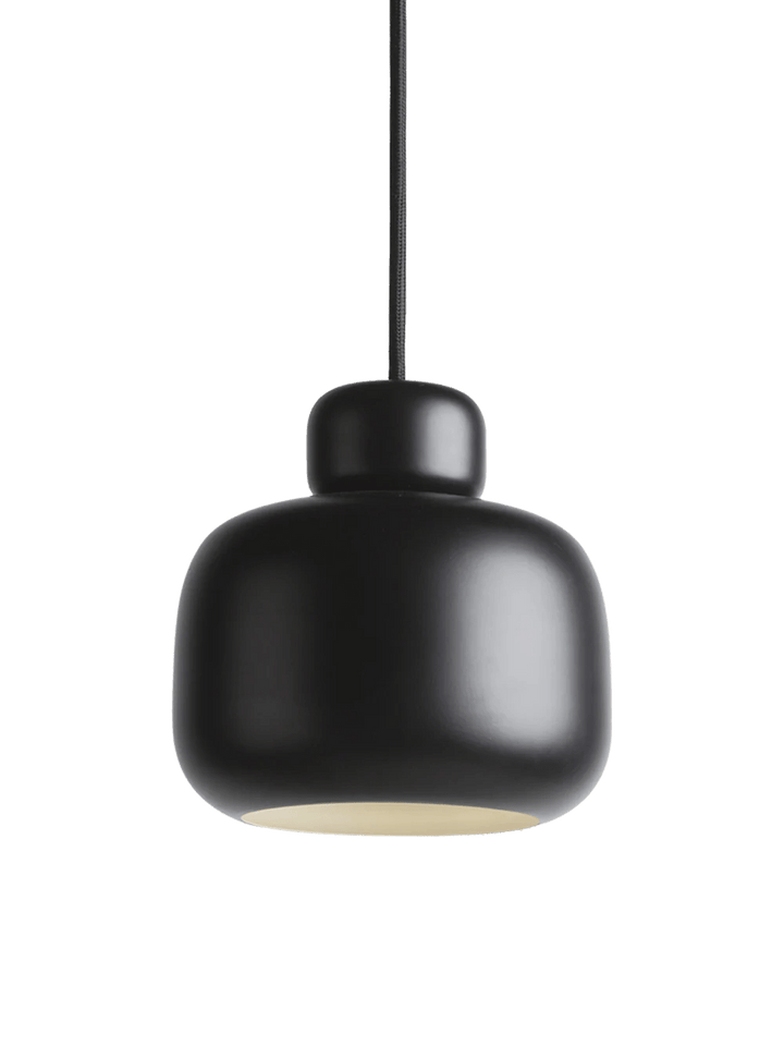 Stone Pendant - Small/Large - Woud Pendants - Large - Black - HORNE