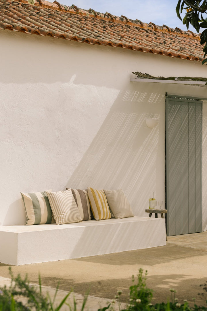 Strand Outdoor Cushion - Ferm Living Bedding + Pillows - Carob Brown/Parchment - HORNE