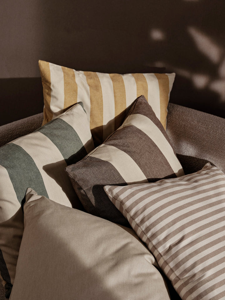 Strand Outdoor Cushion - Ferm Living Bedding + Pillows - Carob Brown/Parchment - HORNE