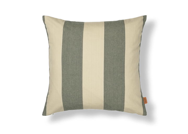 Strand Outdoor Cushion - Ferm Living Bedding + Pillows - Dark Lichen/Parchment - HORNE