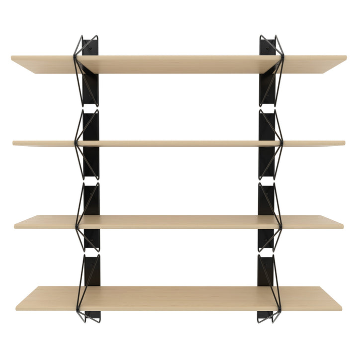 Strut Shelving System - Souda Shelving - 52" - Natural Maple - 4 Shelves - HORNE