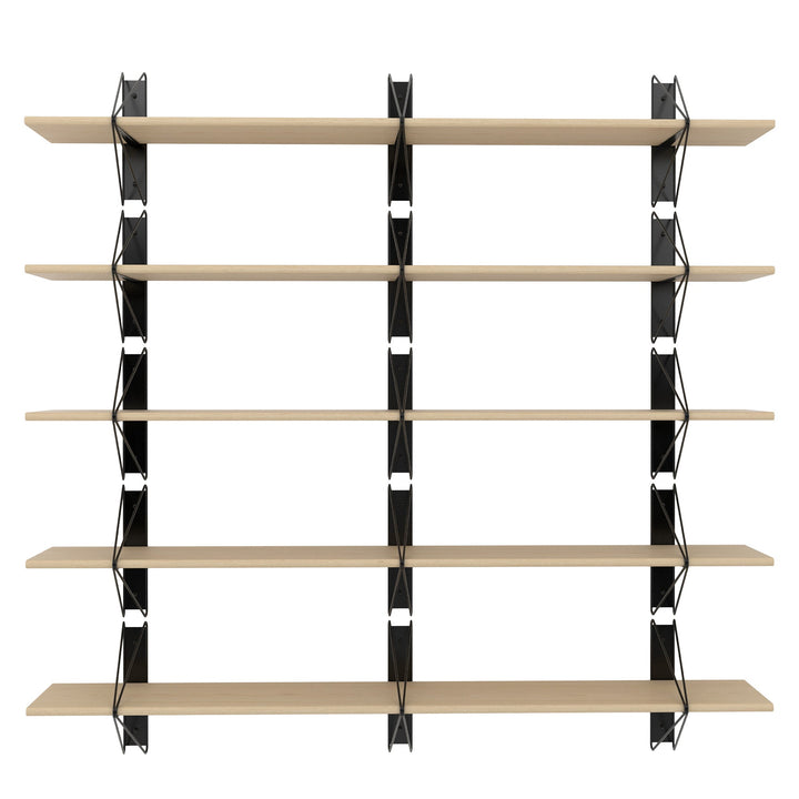 Strut Shelving System - Souda Shelving - 84" - Natural Maple - 3 Shelves - HORNE