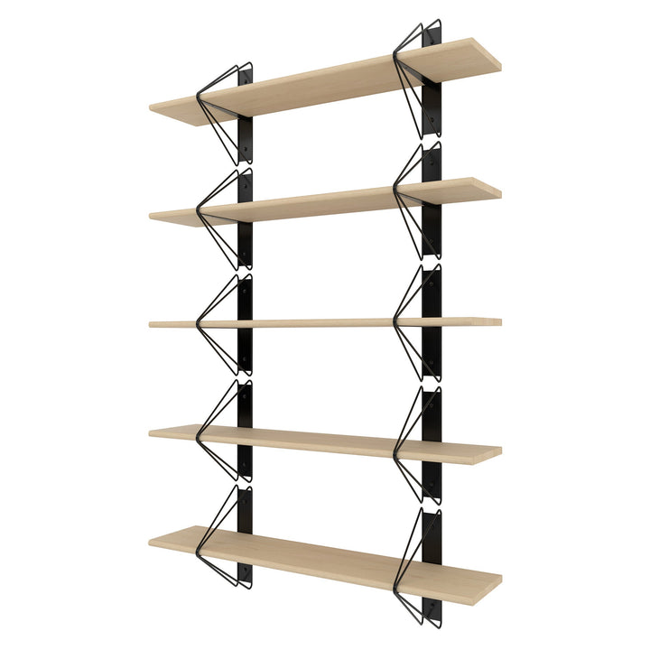 Strut Shelving System - Souda Shelving - 52" - Walnut - 3 Shelves - HORNE