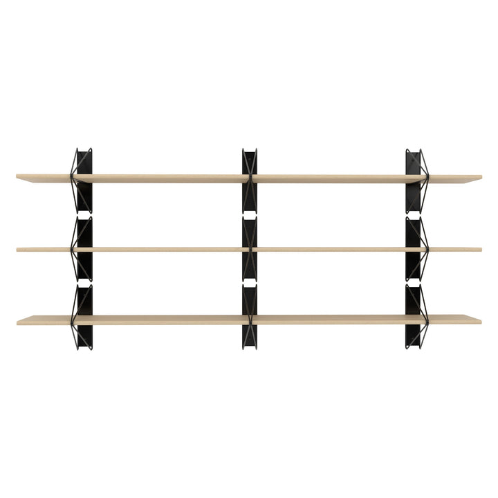 Strut Shelving System - Souda Shelving - 84" - Natural Maple - 3 Shelves - HORNE