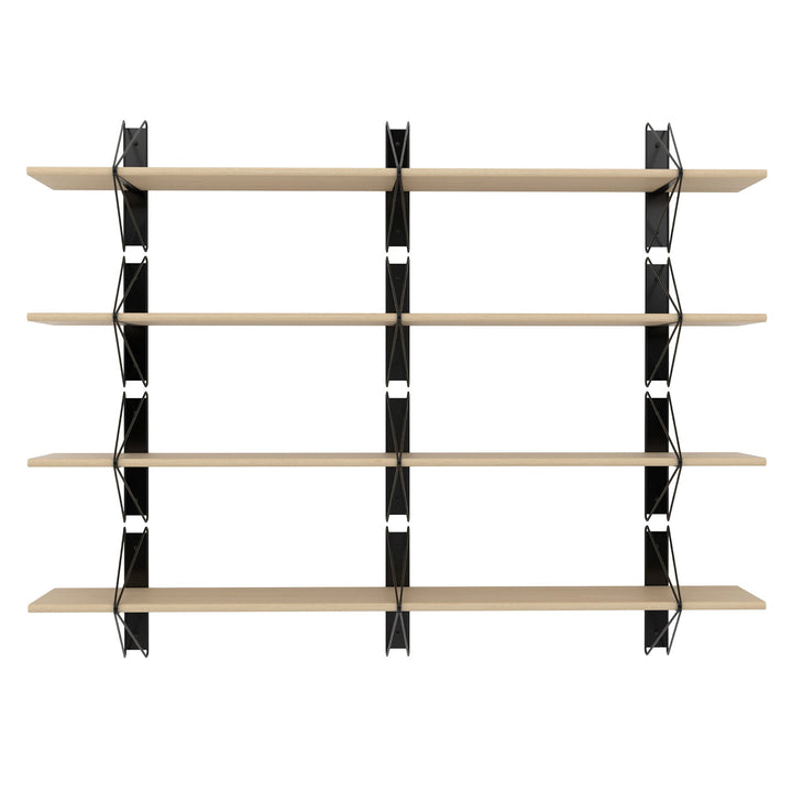Strut Shelving System - Souda Shelving - 84" - Natural Maple - 3 Shelves - HORNE