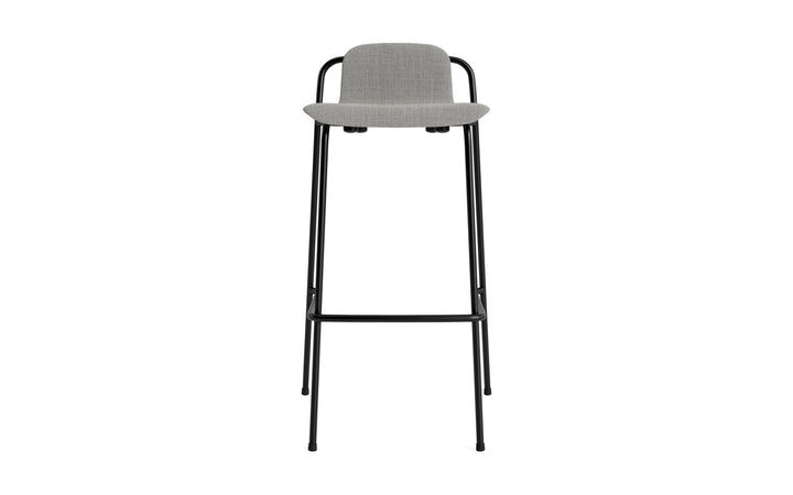 Studio Barstool 75 cm Full Upholstery Steel - Normann Copenhagen Barstools - Ultra Leather - 41574 Brandy - HORNE