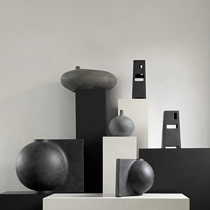 Submarine Vase - 101 Copenhagen Vases - Fat - Dark Grey - HORNE