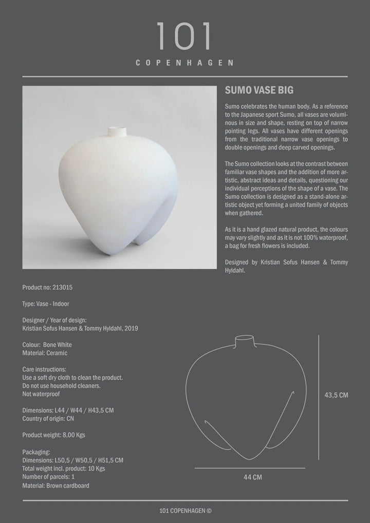 Sumo Vase - 101 Copenhagen Vases - Petit - Coffee - HORNE