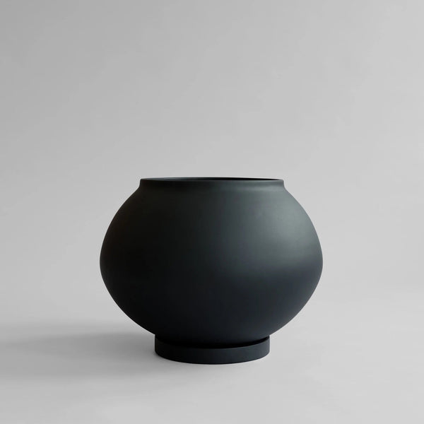 Sunao Plant Pot Fat - 101 Copenhagen Vases - Black - HORNE