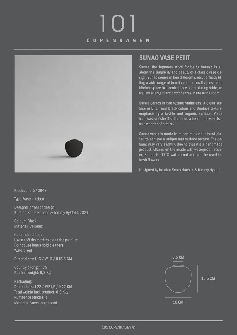 Sunao Vase - 101 Copenhagen Vases - Big - Birch - HORNE