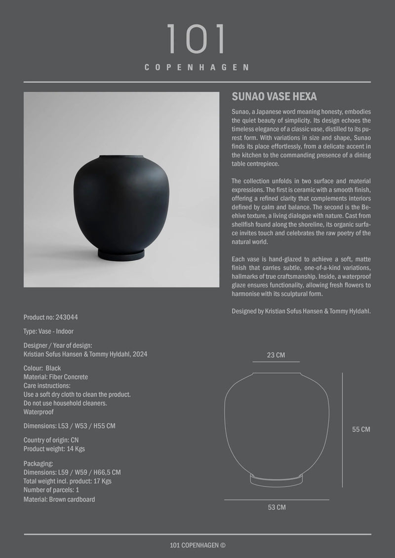 Sunao Vase - 101 Copenhagen Vases - Big - Birch - HORNE