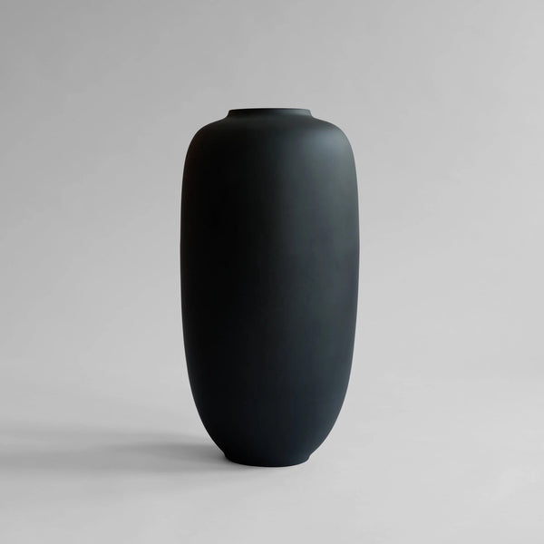 Sunao Vase Slim - 101 Copenhagen Vases - Hexa - Black - HORNE