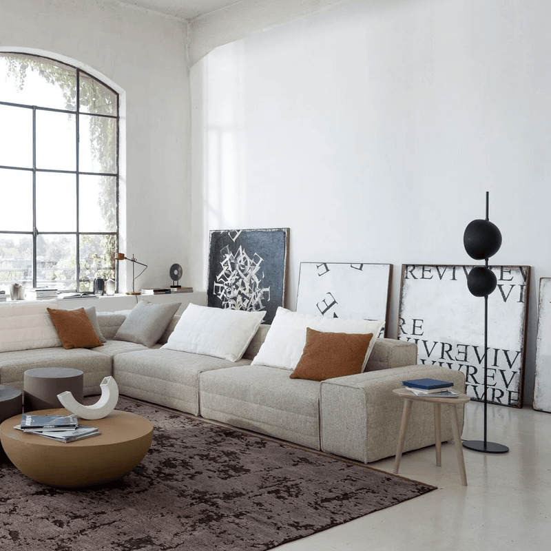 Superluna Floor Lamp - Oluce - Floor Lamps - Black - HORNE