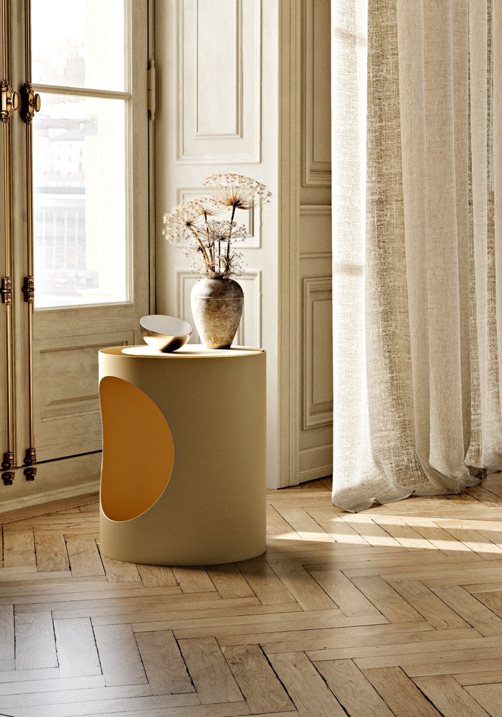 Tabl Side Table - Woud - Tables - Grey Beige - HORNE