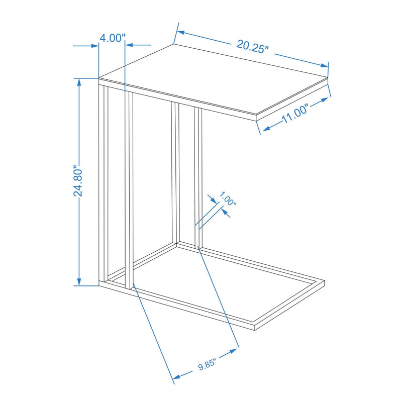 Tanu Enamel C - Table - Urbia Table + Task - Navy - HORNE