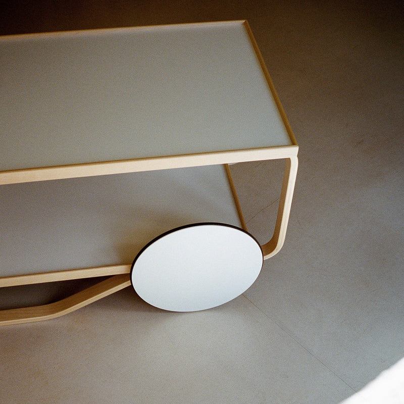 Tea Trolley 901 - Artek Trolleys + Carts - White Laminate Shelves - HORNE