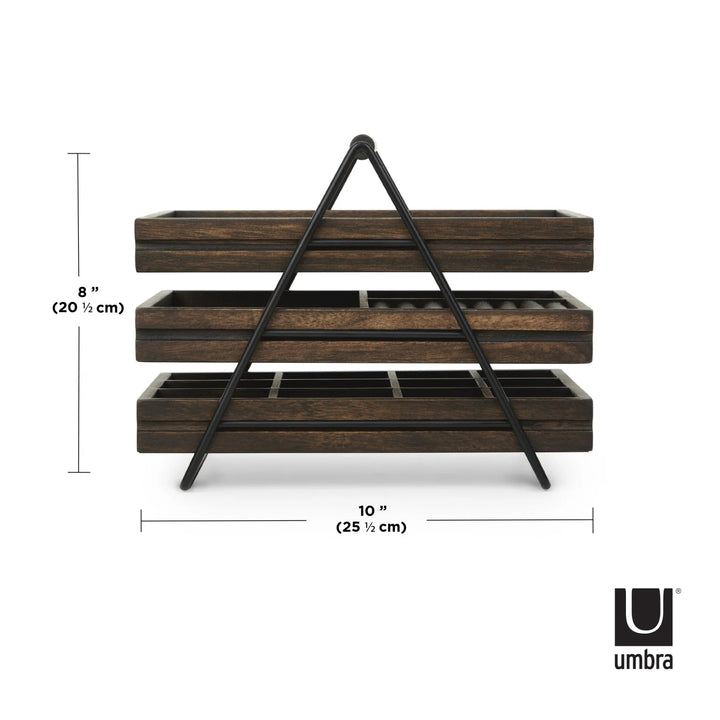 Terrace 3-Tier Jewelry Tray - Umbra Storage + Organization - HORNE