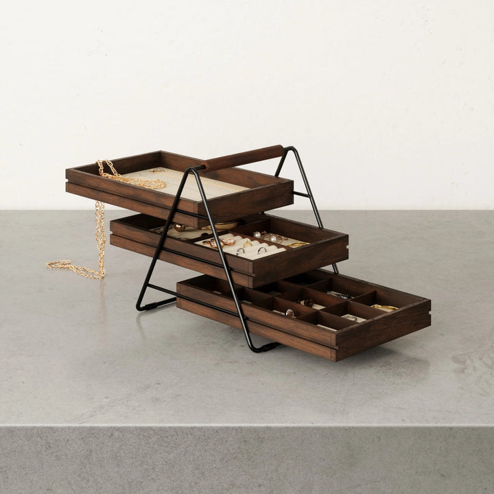 Terrace 3-Tier Jewelry Tray - Umbra Storage + Organization - HORNE
